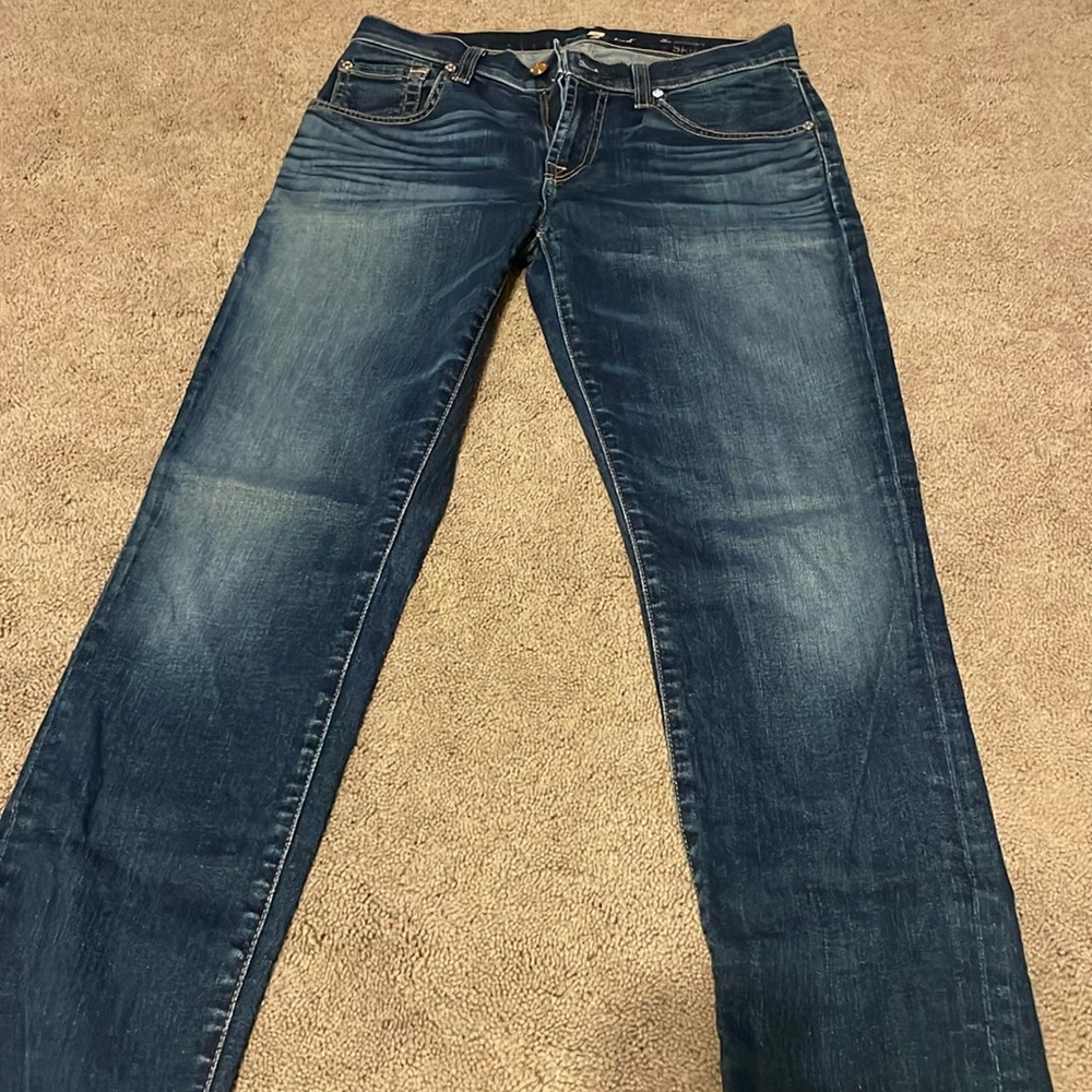 7 for All mankind relaxed fit skinny jeans